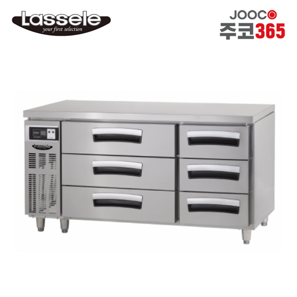 주코365(JOOCO) 라셀르 LUCD-1564RG 높은서랍형 테이블 3단6서랍 올냉장 391L