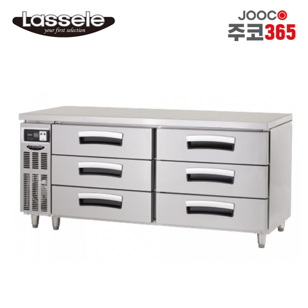 주코365(JOOCO) 라셀르 LUCD-1864RG 높은서랍형 테이블 3단6서랍 올냉장 492L